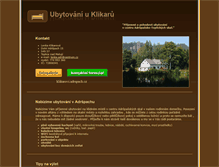 Tablet Screenshot of klikarovi.adrspach.cz